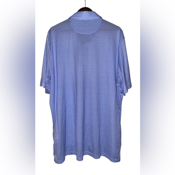 Polo Ralph Lauren Classic Fit Performance Blue Plaid Short Sleeve Shirt Men‎ XXL - Picture 2 of 7